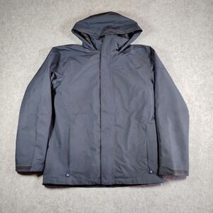 Schoffel Fleece Jacket Turin Mens Medium Navy Blue‎ Hooded Full Zip Outdoor Coat